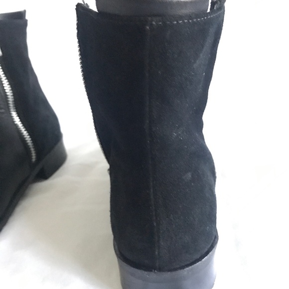 Sleek Black Leather/Suede Ankle Boots size 7 - Picture 10 of 13
